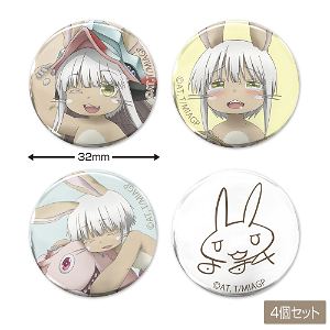 Made In Abyss: The Golden City Of The Scorching Sun - Original Illustration Nanachi Can Badge (Set of 4 Pieces)