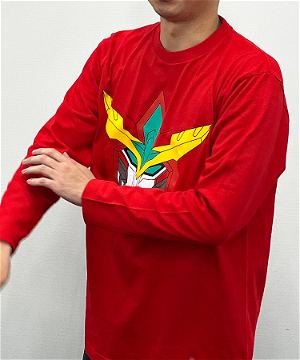 Bang Brave Bang Bravern - Bang Brave Face Logo Long T-Shirt (Red | Size M)