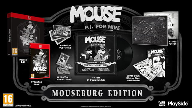 MOUSE: P.I. For Hire [Mouseburg Edition] Game Cart