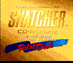 Snatcher Pilot Disk