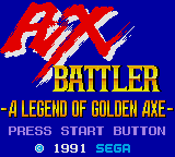 Ax Battler: Legend of Golden Axe