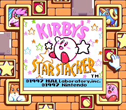 Kirby's Star Stacker