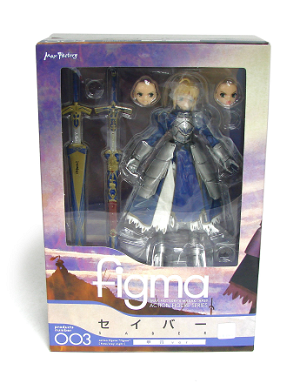 Fate/Stay Night Non Scale Pre-Painted PVC Figure: figma Saber (Re-run)