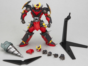 Revoltech Series No. 058 - Gurren Lagann Non Scale Pre-Painted PVC Action Figure: Gurren Lagann Fulldrillized