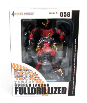 Revoltech Series No. 058 - Gurren Lagann Non Scale Pre-Painted PVC Action Figure: Gurren Lagann Fulldrillized