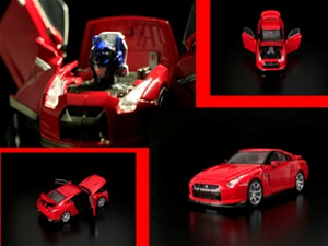 Transformers 1/32 Scale Pre-Painted Action Figure: Alternity Nissan GTR (Vibrant Red)
