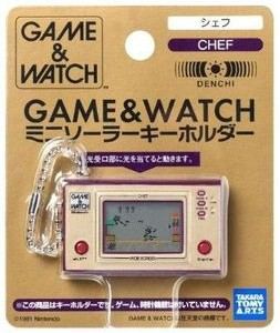 TakaraTomy Game Watch Mini Solar Key Holder: Chef