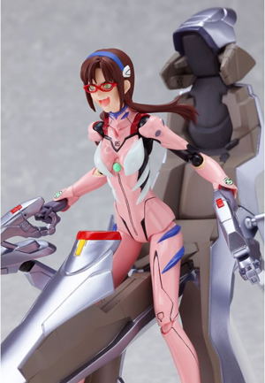 Neon Genesis Evangelion Rebuild of Evangelion Non Scale Pre-Painted PVC Figure: figma Makinami Mari New Plugsuit Ver.