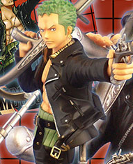 One Piece - Door Painting Collection 1/7 Scale Pre-Painted Figure: Roronoa Zoro The Three Musketeers Ver.