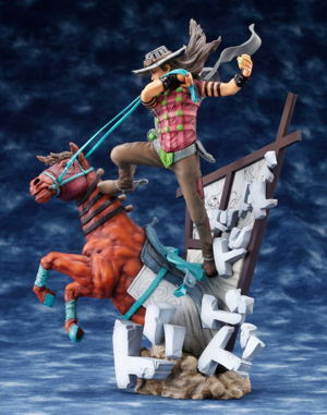 JoJo`s Bizarre Adventure Part 7 Steel Ball Run Non Scale Pre-Painted PVC Figure: Gyro Zeppeli Normal Ver.