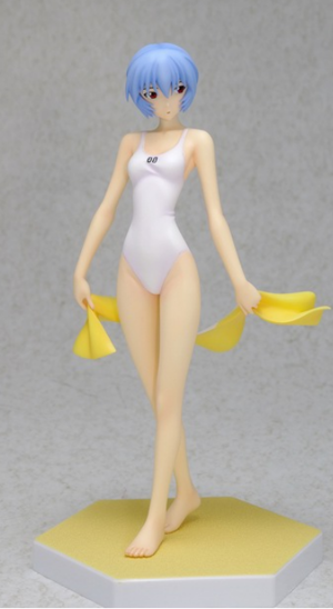 Beach Queens - Evangelion 1/10 Scale Pre-Painted PVC Figure: Ayanami Rei