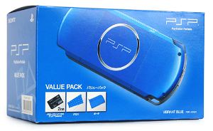 PSP PlayStation Portable Slim & Lite - Vibrant Blue Value Pack (PSPJ-30024)