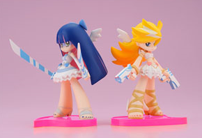 Twin Pack+ Panty & Stocking with Garterbelt Non Scale Pre-Painted PVC Figure: Panty & Stocking with Heaven Coin (Angel Ver.)