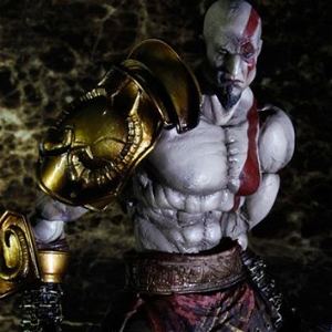 God of War III Play Arts Kai Non Scale Pre-Painted PVC Figure: Kratos