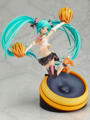 Vocaloid 1/8 Scale Pre-Painted PVC Figure: Miku Hatsune Cheerful Ver.