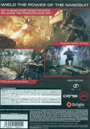 Crysis 3 (Hunter Edition) (DVD-ROM) (English Version)