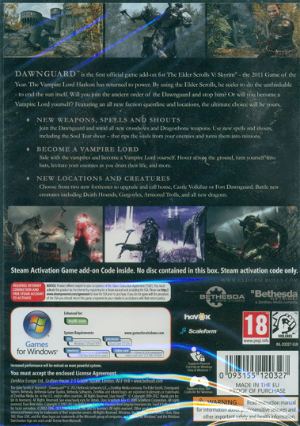 The Elder Scrolls V: Skyrim - Dawnguard (Expansion Pack) (DVD-ROM)