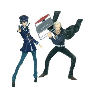 P4U Persona 4 The Ultimate in Mayonaka Arena Pre-Painted Figure: Kanji Tatsumi + Naoto Shirogane (Taito Version Bundle Set)