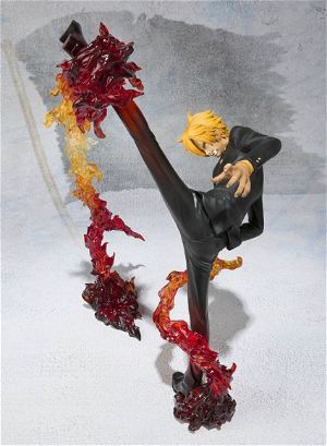 One Piece Figuarts Zero Non Scale Pre-Painted PVC Figure: Sanji Battle Ver. Diable Jambe Flambage Shot