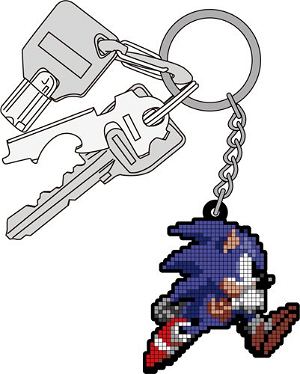 Cospa Sonic the Hedgehog Sonic Pixel Rubber Key Ring A