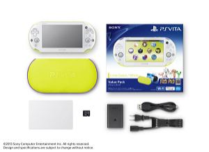 PlayStation Vita New Slim Model Value Pack (Lime Green White)