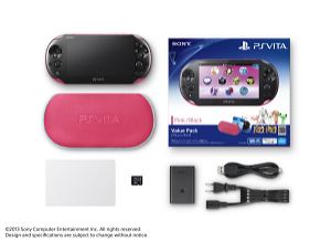 PlayStation Vita New Slim Model Value Pack (Pink Black)