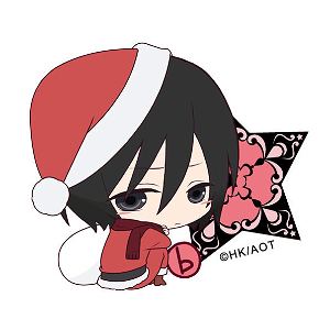 Attack on Titan Bocchi-kun Acrylic Charm: Christmas Ver. Mikasa
