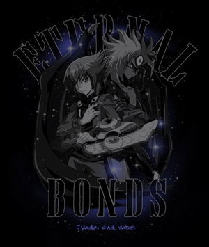 Yu-Gi-Oh! Duel Monsters GX T-shirt Black L: Judai & Yubel (Re-run)