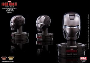 King Arts Iron Man 3 1/5 Deluxe Helmet Series 4 (Set of 8 pieces)