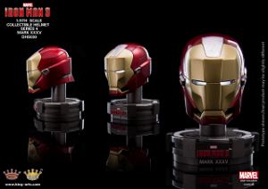 King Arts Iron Man 3 1/5 Deluxe Helmet Series 4 (Set of 8 pieces)