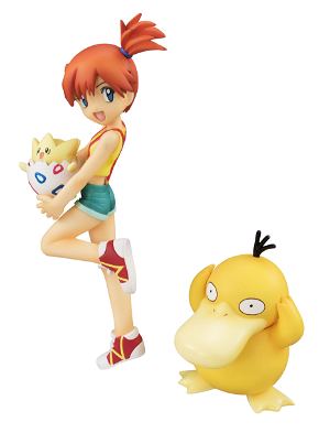 G.E.M. Series Pocket Monsters Pre-Painted Figure: Misty & Togepi & Psyduck (Re-run)
