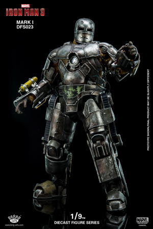 King Arts Iron Man 3 1/9 Diecast Figure Series: Iron Man Mark I