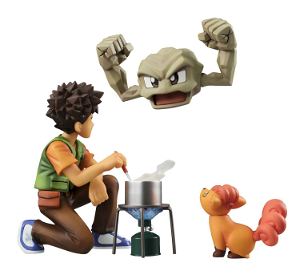 G.E.M. Series Pocket Monsters Pre-Painted PVC Figure: Brock & Geodude & Vulpix