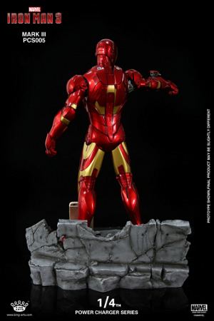 King Arts Iron Man 1/4 Power Charger Series: USB Charger Base with Mark 3