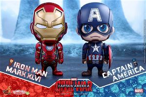 Captain America Civil War Cosbaby (L) Bobble-Head: Captain America