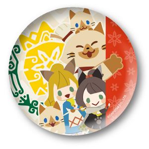 Monster Hunter XX Can Badge Collection: Kati & Milsee with Friends