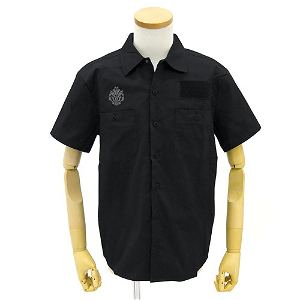Overlord Momonga / Ainz Patch Base Work Shirt Black (XL Size)