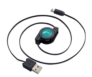Rewind USB Charge Cable for New 2DS LL (Black x Blue)