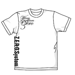 New Mobile Report Gundam Wing Zero T-shirt White (M Size)