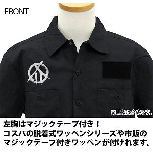 Kabaneri Of The Iron Fortress Mumei Full Color Work Shirt Black (XL Size)