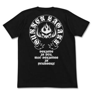 Tengen Toppa Gurren Lagann Team Gurren Black & White T-shirt Black (L Size)