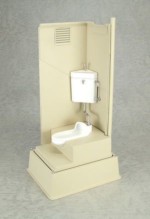 Mabell Original Miniature Model Series 1/12 Scale Pre-Painted Figure: Portable Toilet TU-R1J