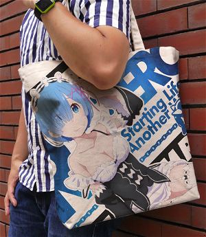 Re:Zero - Starting Life In Another World - Rem DokiDoki Full Graphic Large Tote Bag Natural