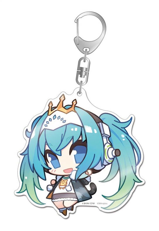 Racing Miku x Super Sonico Big Acrylic Key Ring: Hatsune Miku Racing