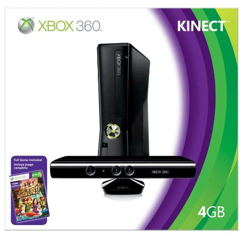 Xbox 360 Arcade Slim Console (4GB) Kinect Bundle incl. Kinect Adventures (US)