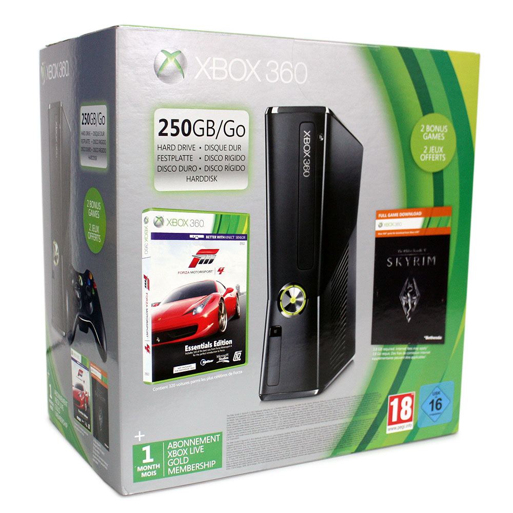 Xbox 360 250GB Holiday Bundle (Forza Motorsport 4) (Europe)