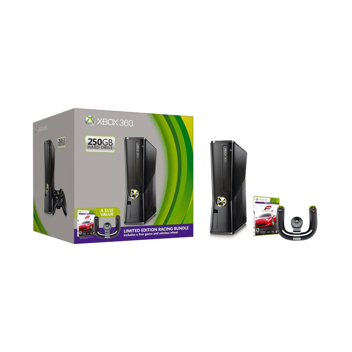 Xbox 360 250GB Limited Edition Racing Bundle (Forza Motorsport 4) (US)