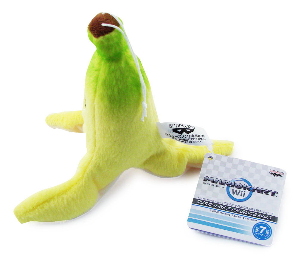 mario kart banana peel plush