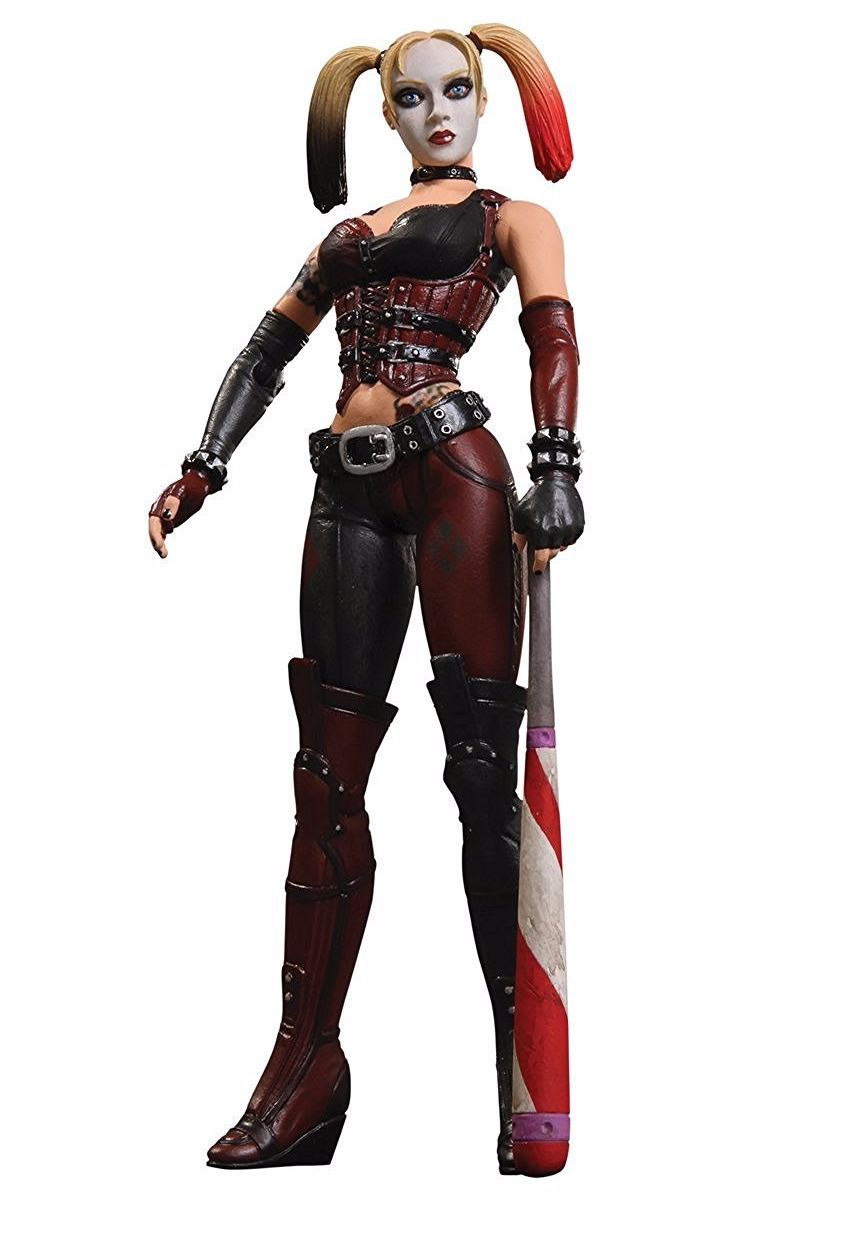 arkham city series 1 pre-painted action figure: harley quinn