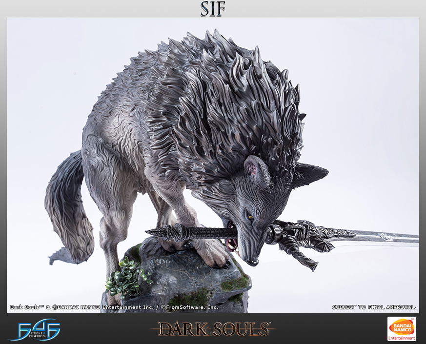 sif the great grey wolf figure